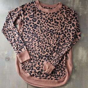 Maurices Leopard Round Hem Tunic - Size XS